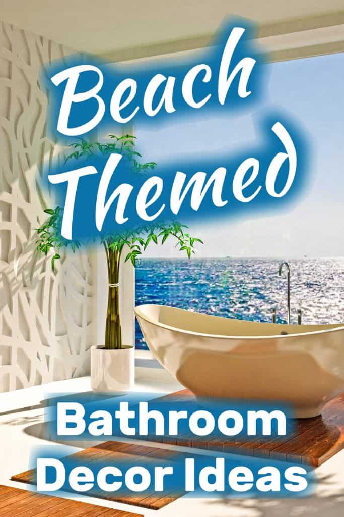 Ides de décoration de salle de bain sur le thème de la plage