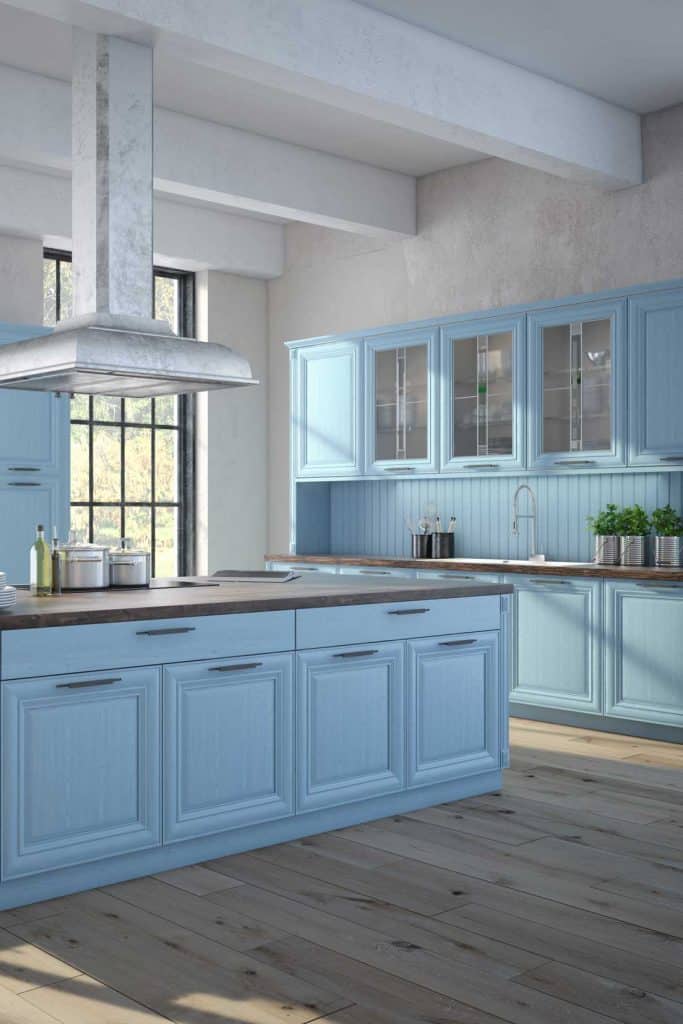 Brown and Blue Kitchen Ideas