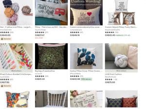 Etsy website product page
