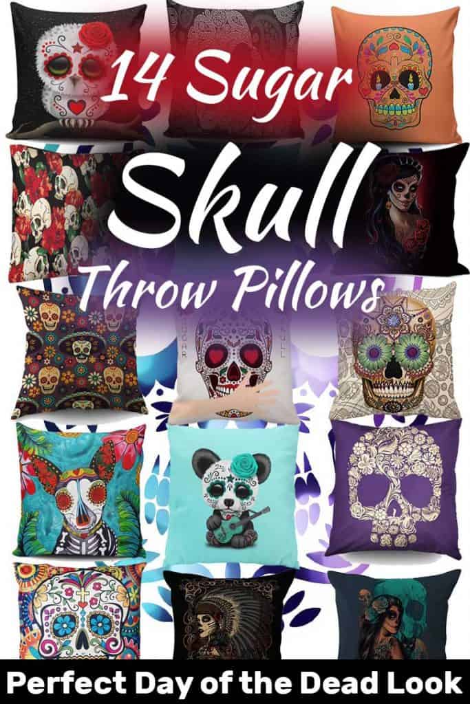 14 Sugar Skull Throw Pillows For That Perfect Day of the Dead Look