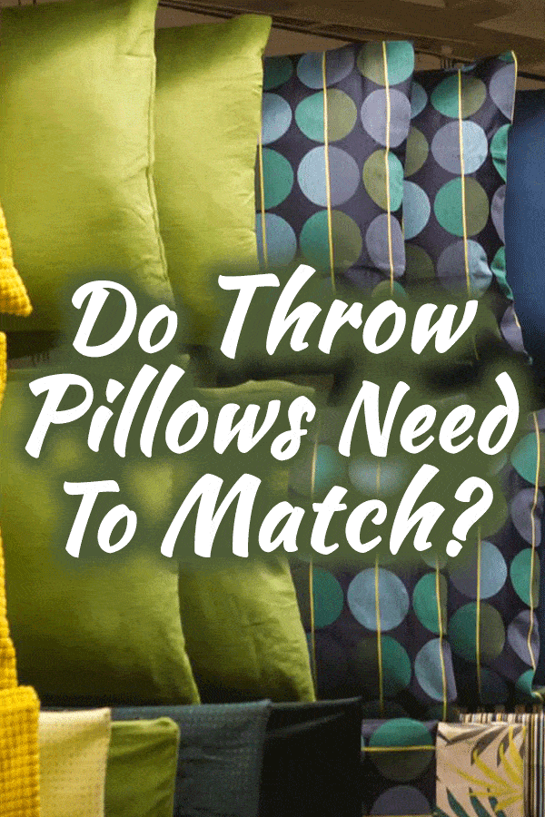 Do Throw Pillows Need to Match