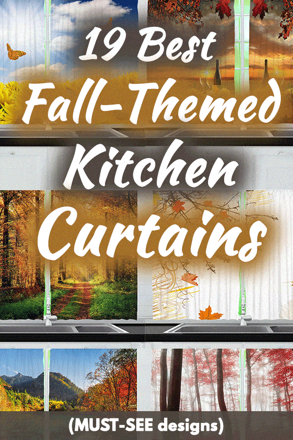 19 Best Fall-Themed Kitchen Curtains (MUST-SEE designs)