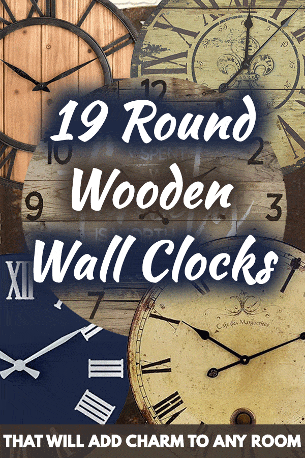 19 Round Wooden Wall Clocks That Will Add Charm to Any Room