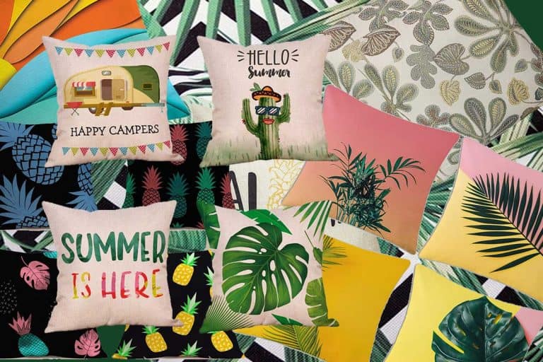 15 Tropical Throw Pillows That Will Keep Your Guests Talking