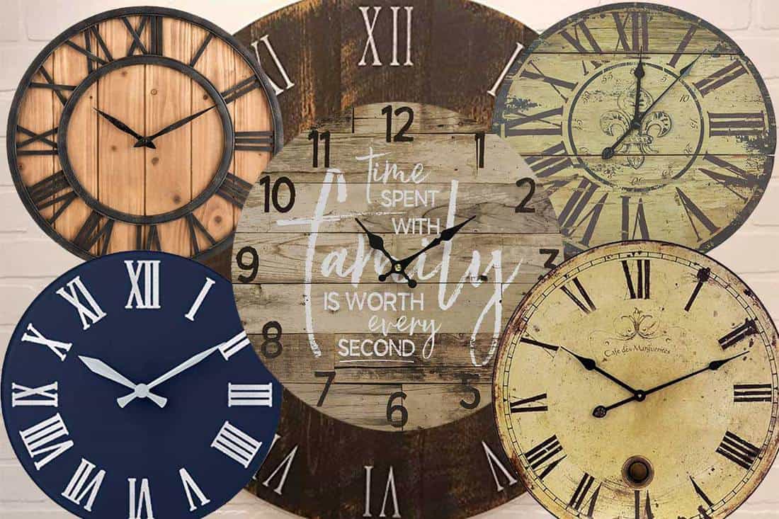19 Round Wooden Wall Clocks That Will Add Charm To Any Room
