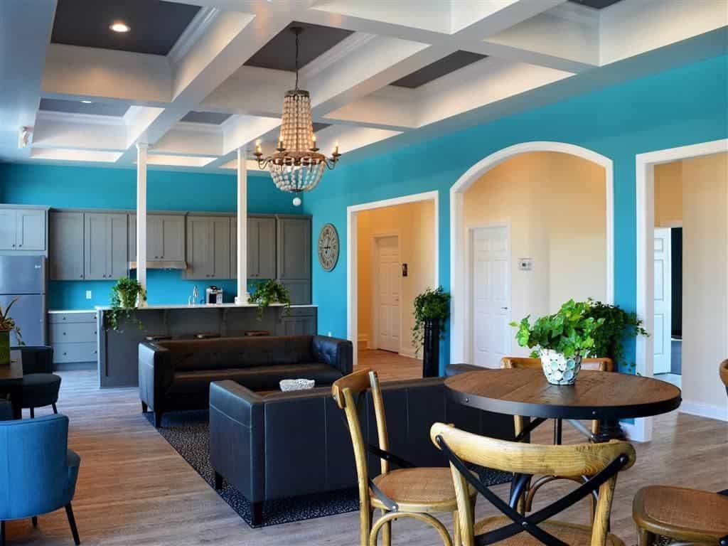 Dark Teal Living Room Ideas | Article by HomeDecorBliss.com