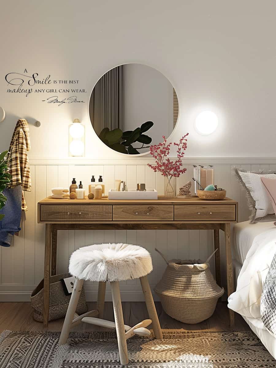 Marilyn Monroe's iconic quotes into your bedroom decor for a touch of timeless wisdom and glamour