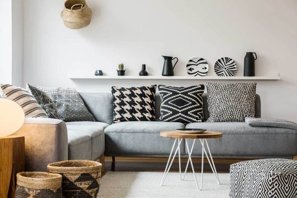 Native Patterns for a Modern Couch | Article by HomeDecorBliss.com