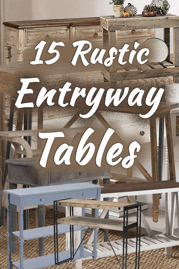 15 Rustic Entryway Tables