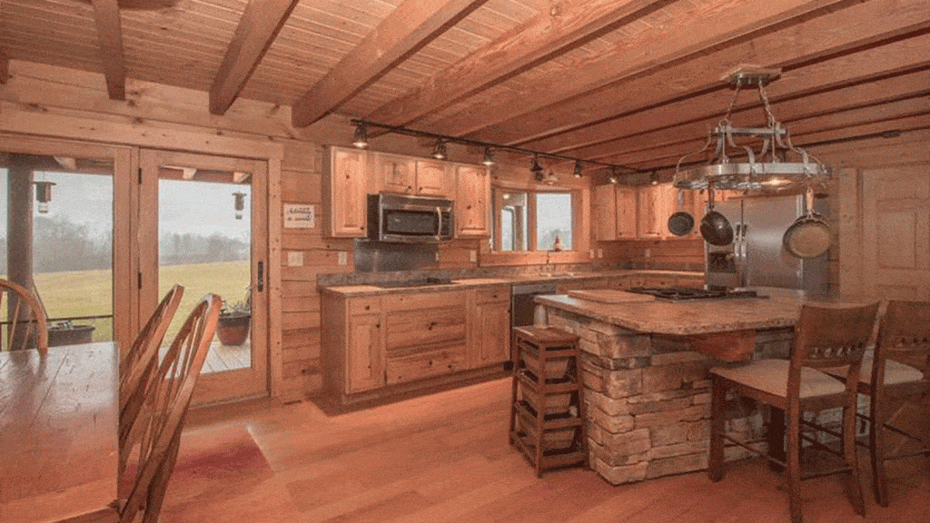 Classic cabin style rustic kitchen