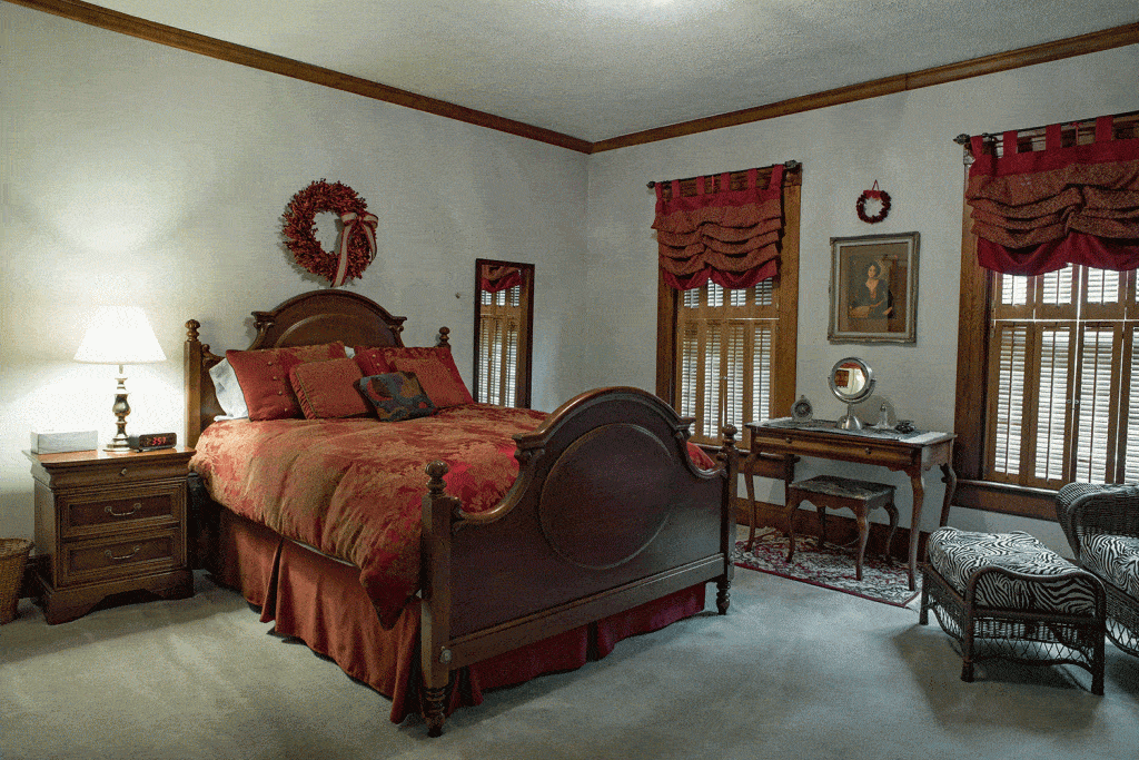 Vintage large master bedroom