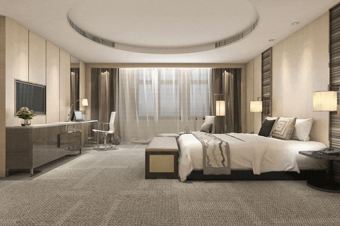 modern luxury bedroom suite