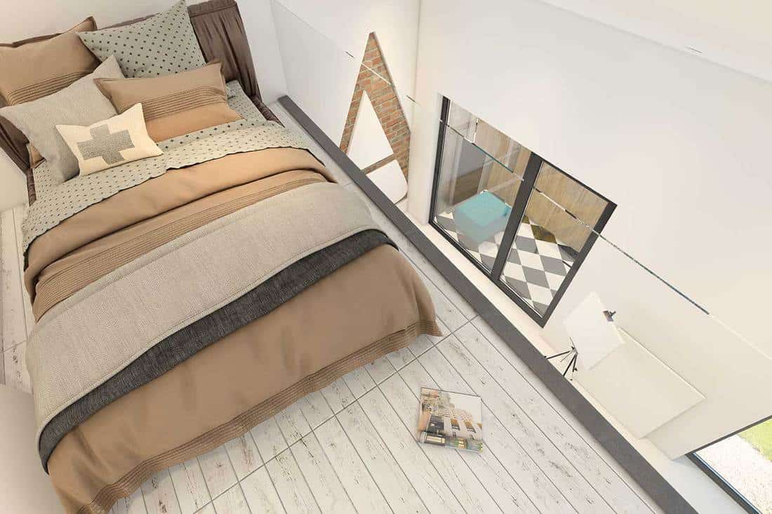 Modern loft bedroom
