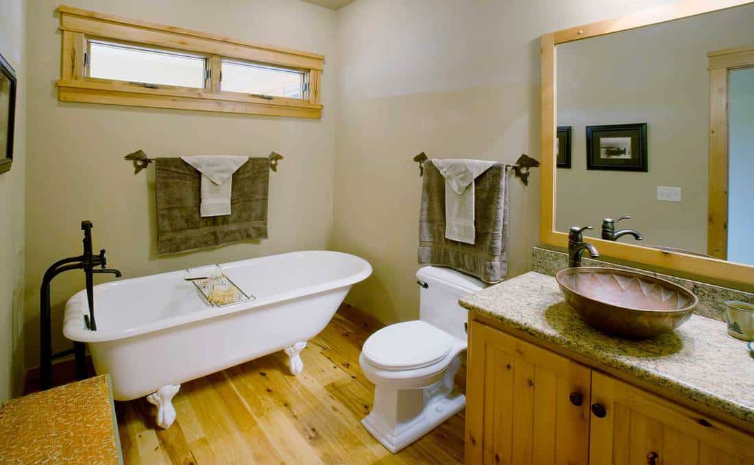 Modern rustic bathroom