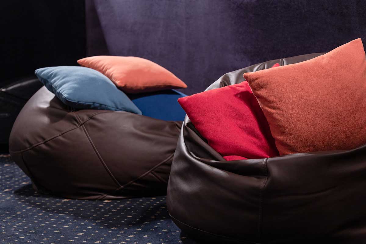 20 leather bean bags and poufs that will make any room comfy