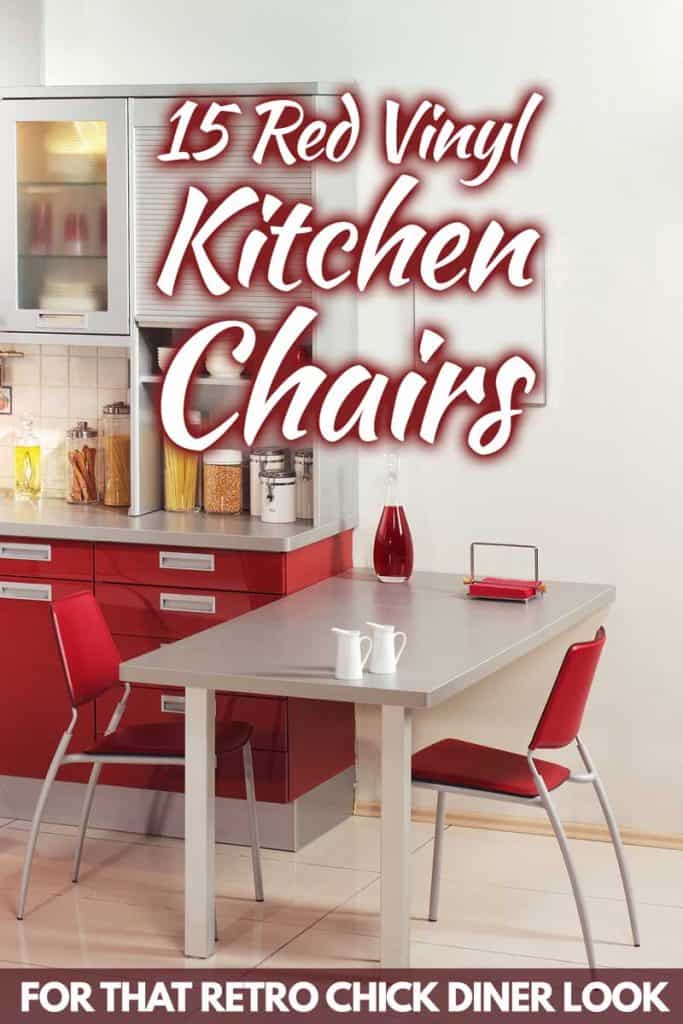 15 Red Vinyl Kitchen Chairs For That Retro Chick Diner Look
