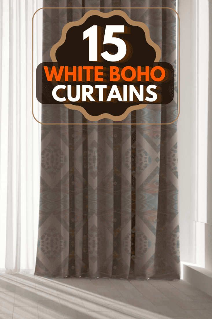 an image of a brown boho curtains
