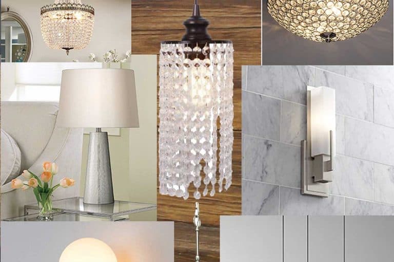 Collaged photo of entrance hall lighting wall and table lamps, 18 Entrance Hall Lighting Ideas you should check out