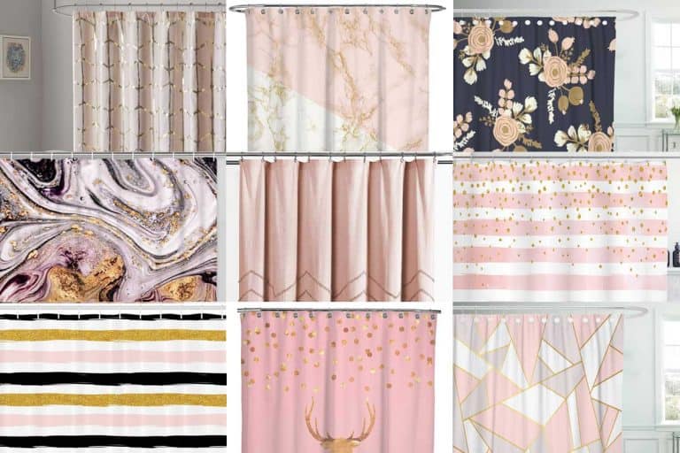 14 Pink and Gold Shower Curtains That Will Glam Up Your Bathroom