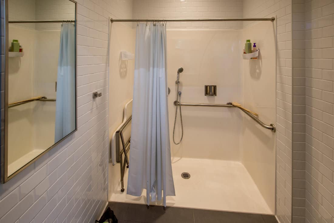 Shower facilities in an office building