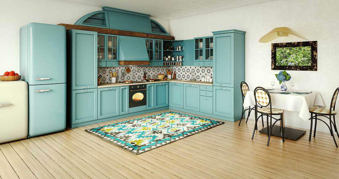 Vintage domestic kitchen interior