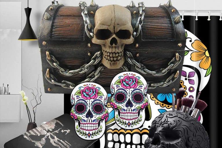 21 Skull-Themed Bathroom Accessories That Will Spook Out Your Guests