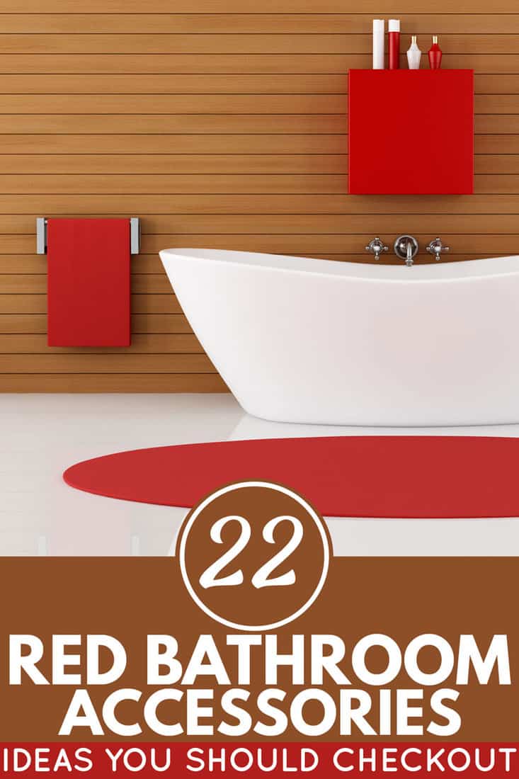22 Red Bathroom Accessories Ideas You, Red Bathroom Sets