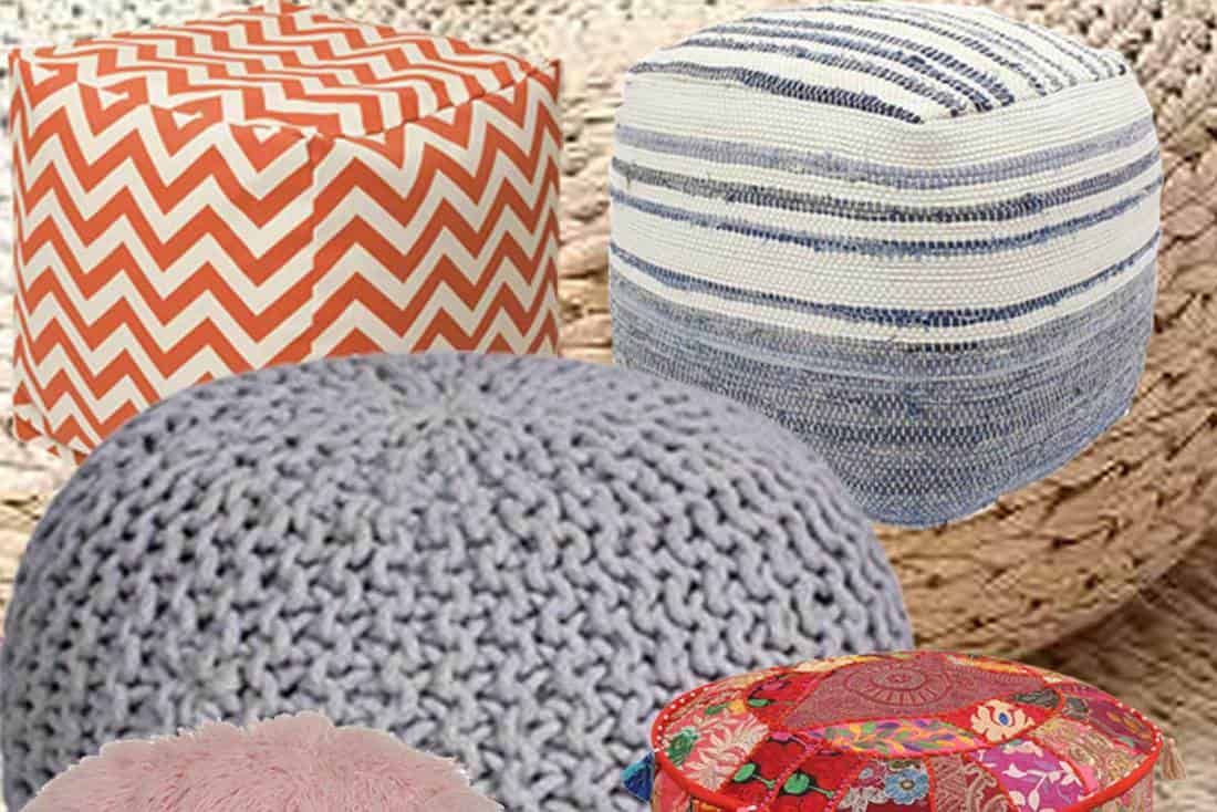 8 Types of Living Room Poufs That You Should Know