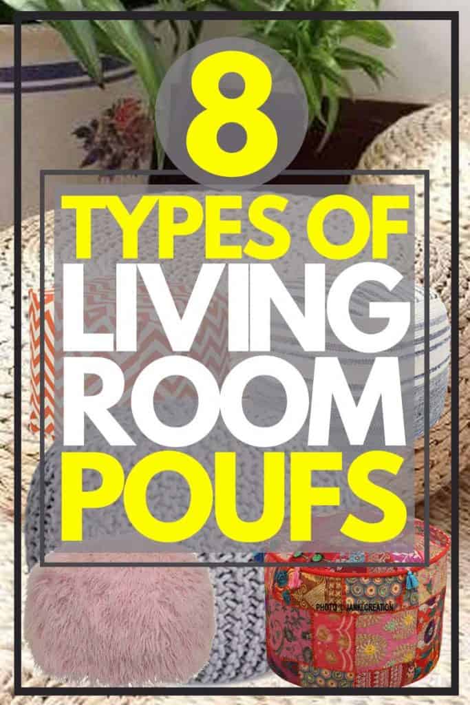 8 Types of Living Room Poufs That You Should Know