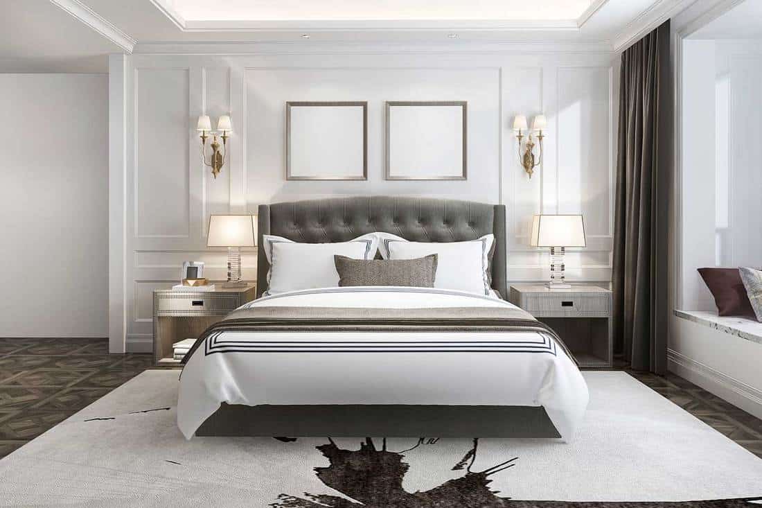 Beautiful luxury bedroom suite in hotel