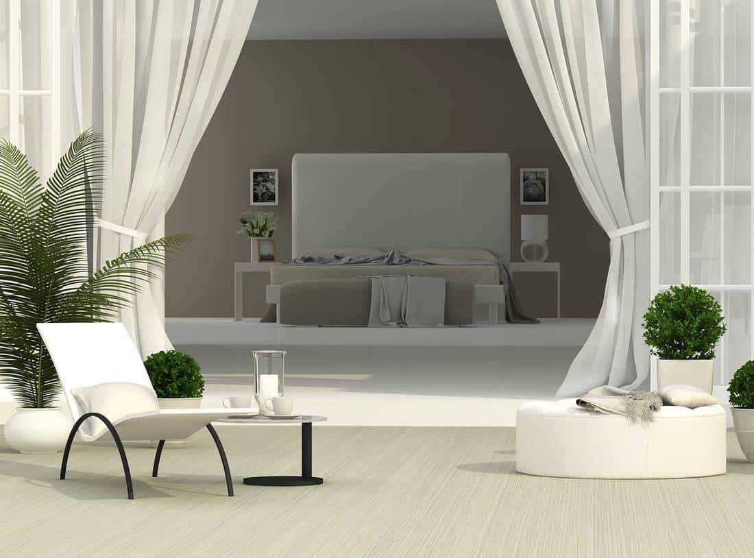 Luxury modern bedroom by the beach
