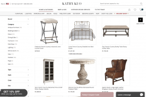 French Country Furniture on Cathy kuo home's page.