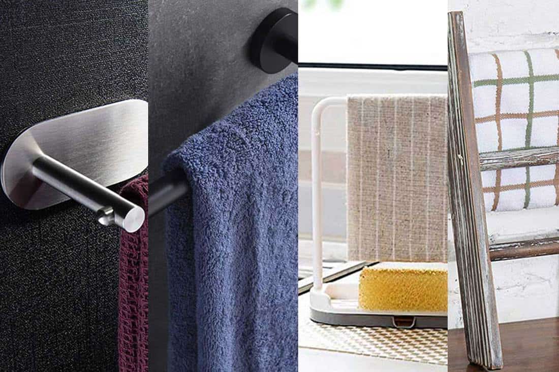 Towel holders for kitchen towels, Where to Hang Kitchen Towels (Inc. 6 Easy Suggestions)