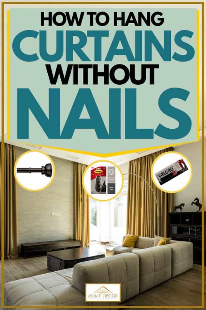 How To Hang Curtains Without Nails, How To Hang Curtain Rods Without Studs