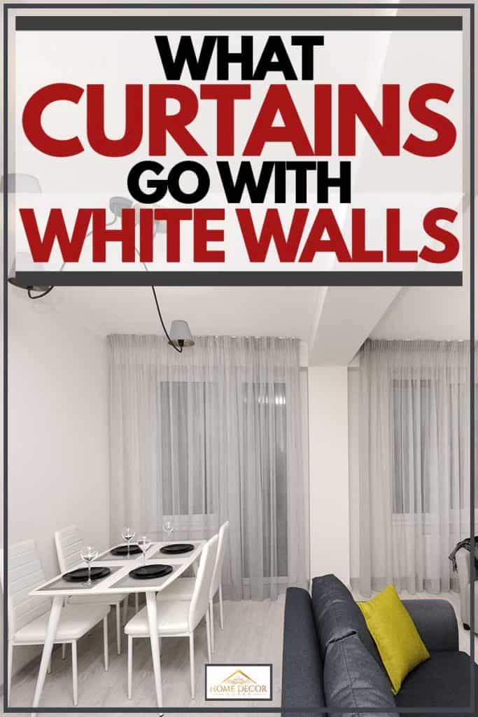 Rideaux gris et murs blancs avec un canapé sombre assorti, Quels rideaux vont avec des murs blancs
