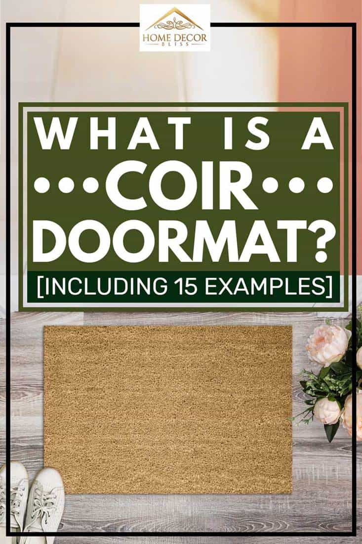 Blank coir doormat before the door in the hall., What is a Coir Doormat [Including 15 Examples]