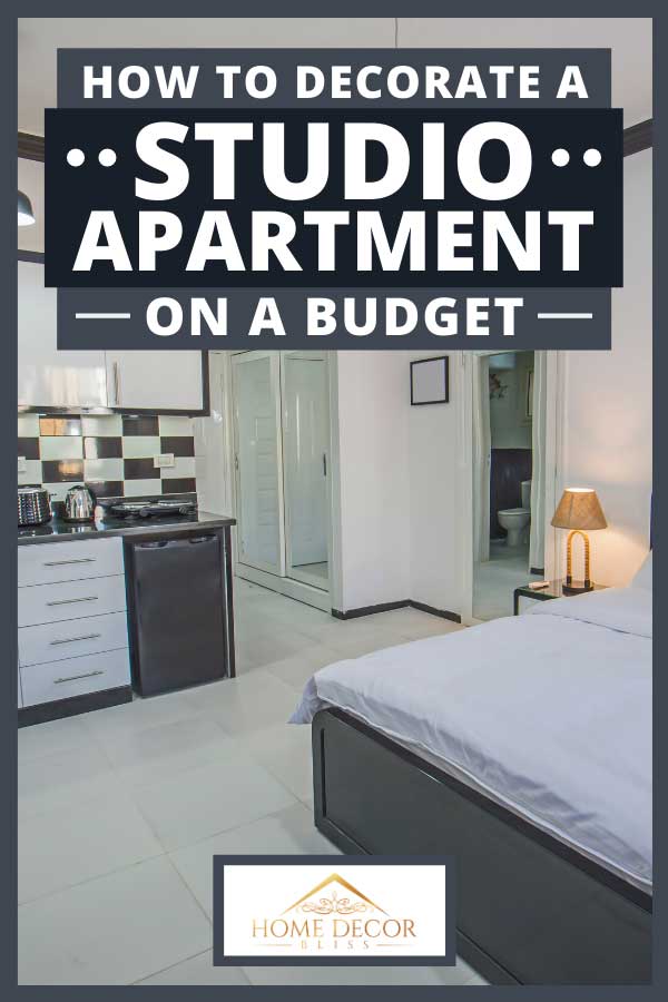 Interieurontwerp van slaapkamer in studio-appartement met keuken, Hoe een studio-appartement in te richten met een beperkt budget