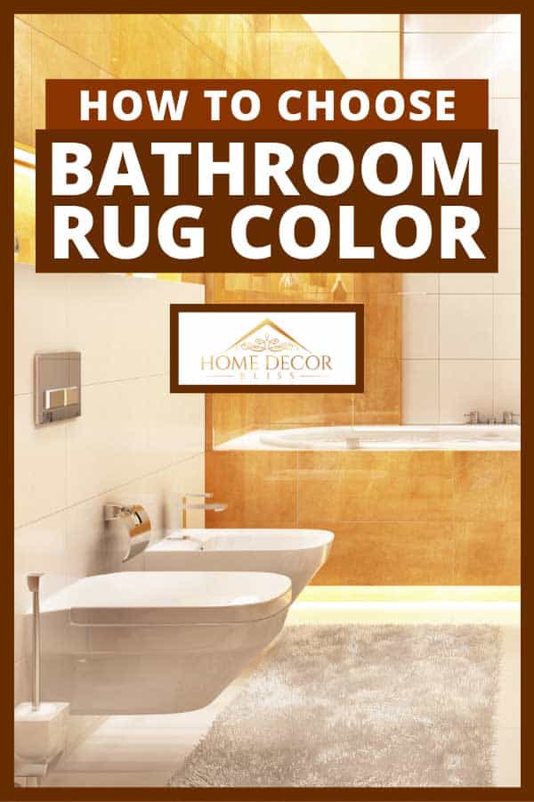 How To Choose Bathroom Rug Color Home, Light Orange Bathroom Rugs