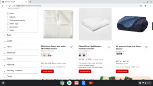 Target website product page