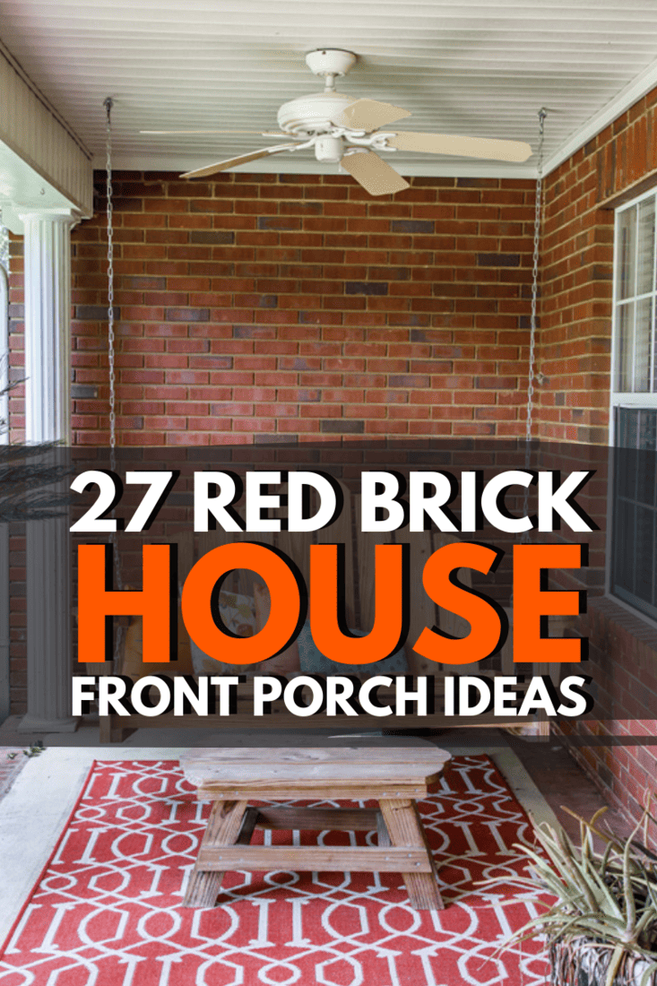 red brick ideas for front porch
