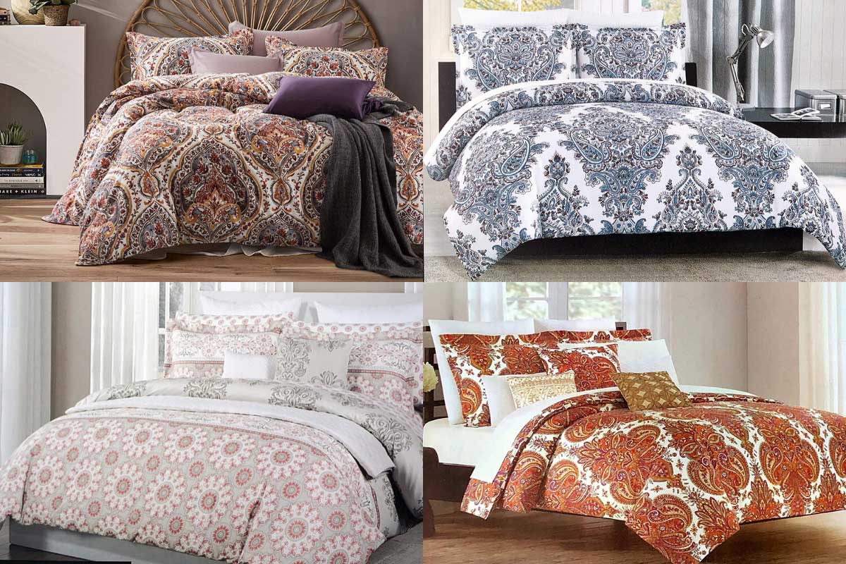 A collage of Cynthia Rowley bedding sets, 12 Cynthia Rowley Bedding Sets
