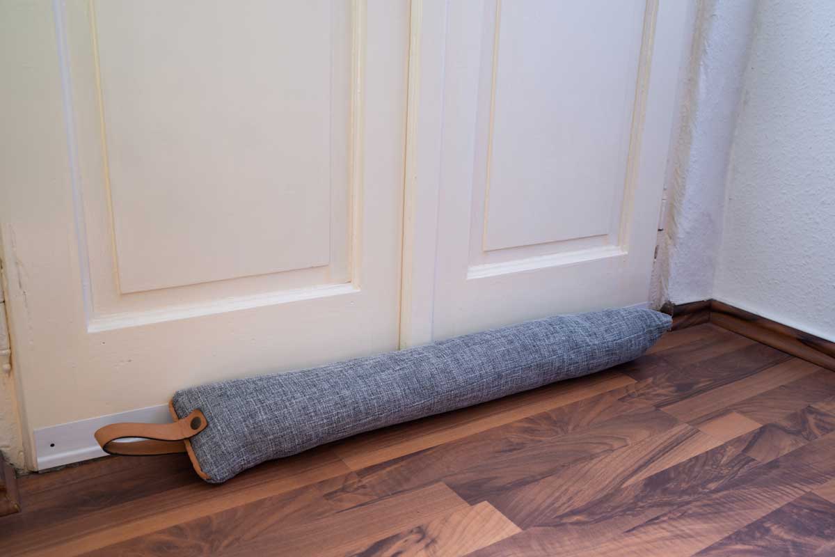 Essentials by Loft 25® Lime Green Cotton Fabric Foam Crumb Filled Draught Excluder for Doors 