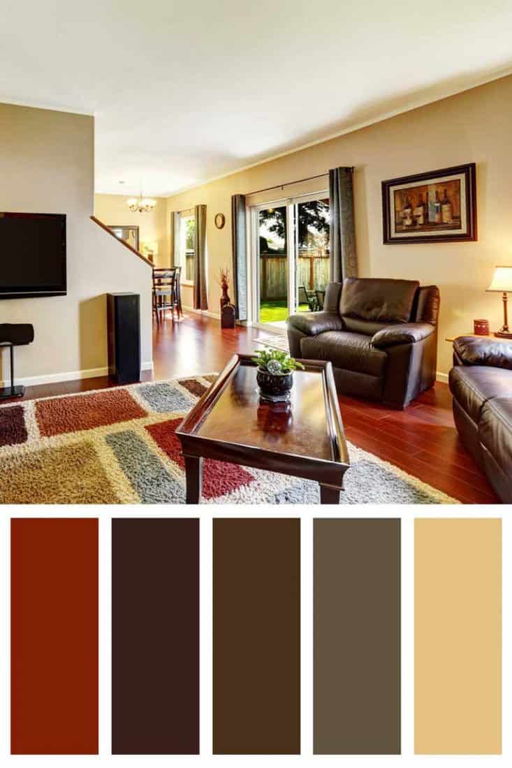 14 Living Room Color Schemes With Brown Leather Furniture