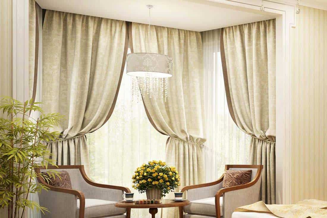 Beautiful bedroom window interior with classic style curtains, Do Curtains Attract Dust? [And How To Keep Them Dust-Free]