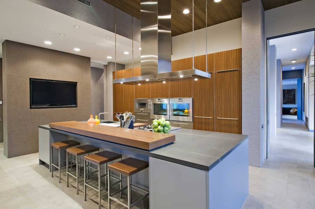 A Breakfast Bar Overhang, Kitchen Island With Raised Bar Dimensions In Mm