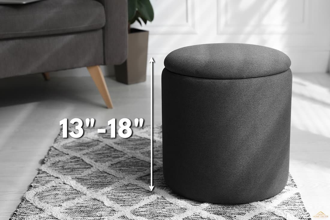 Ideal height of an ottoman, What Is The Best Height For An Ottoman? [By Function]
