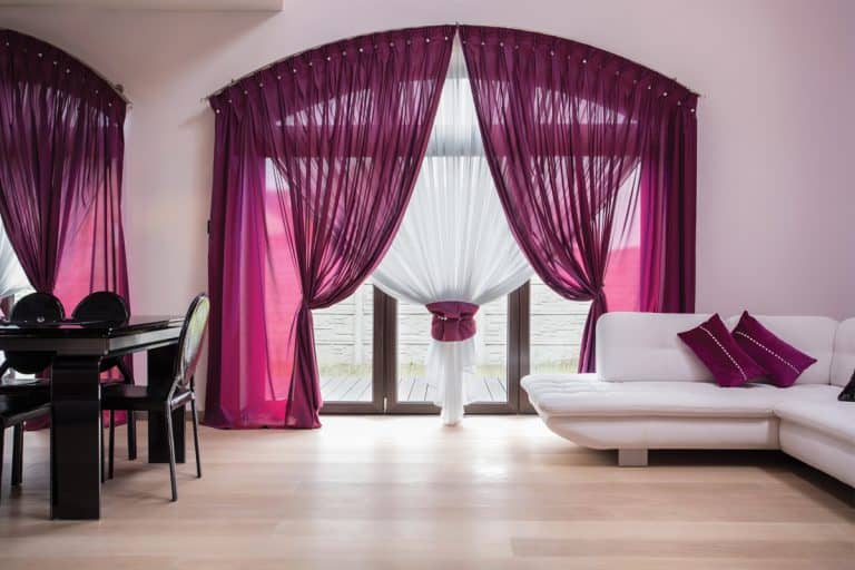 Rose Curtain in modern interior