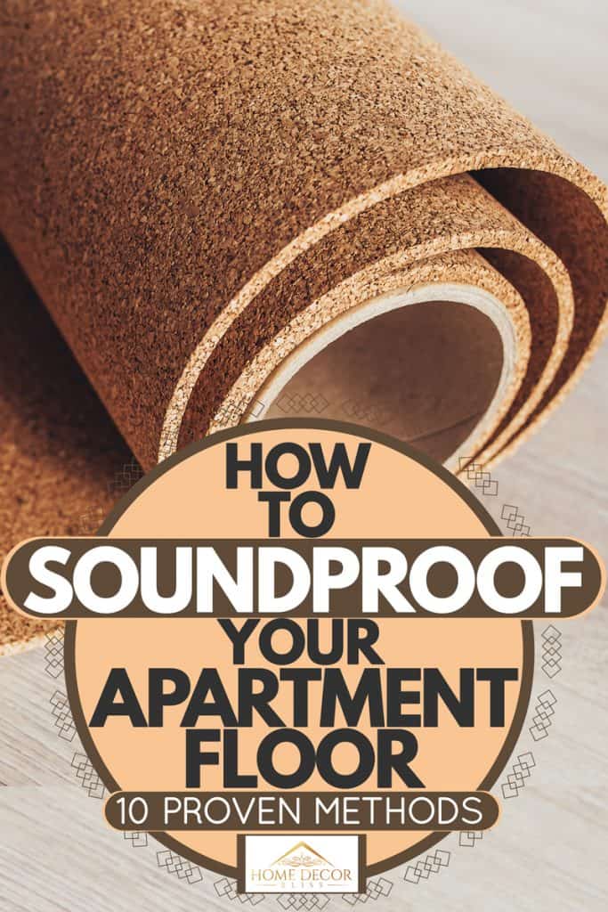 A cork roll being laid out in a floor for finishing, How To Soundproof Your Apartment Floor [10 Proven Methods]