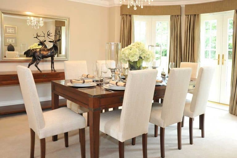 A modern luxury dining room interior with matching tables and chair, Should Dining Table and Chairs Match?