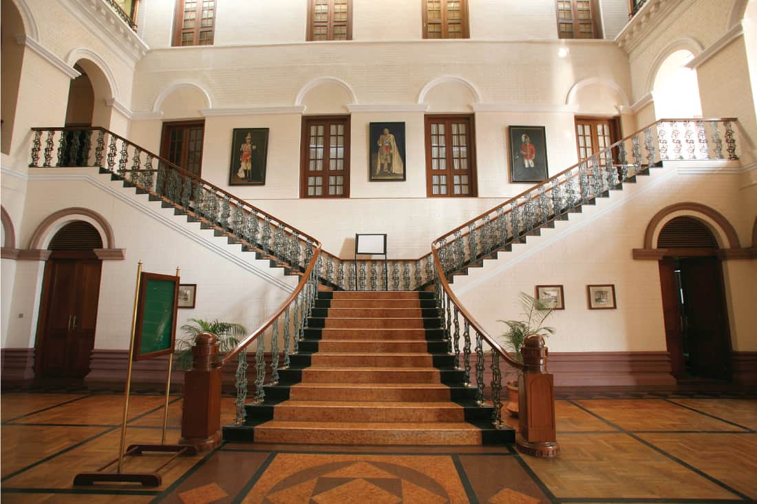 An interior of a palace stairs, Do Staircases Count as Square Footage?